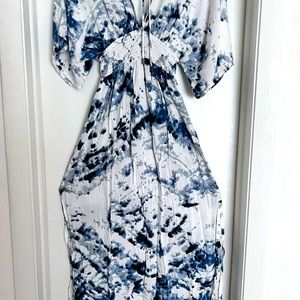 Small summer maxi dress long to the ankle